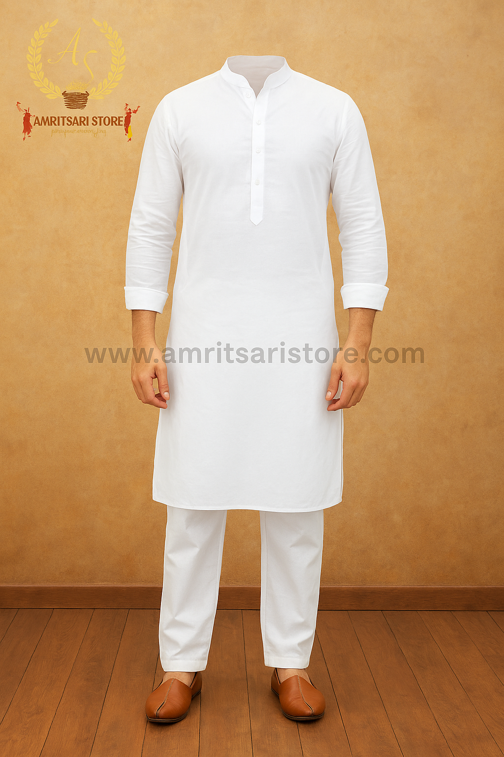 Amritsari Kurta Pajama White
