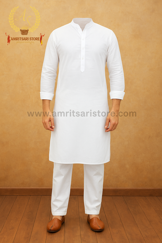 Amritsari Kurta Pajama White