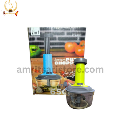2-in-1 Instant Push Chopper - 650ml